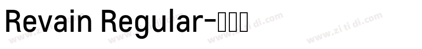 Revain Regular字体转换